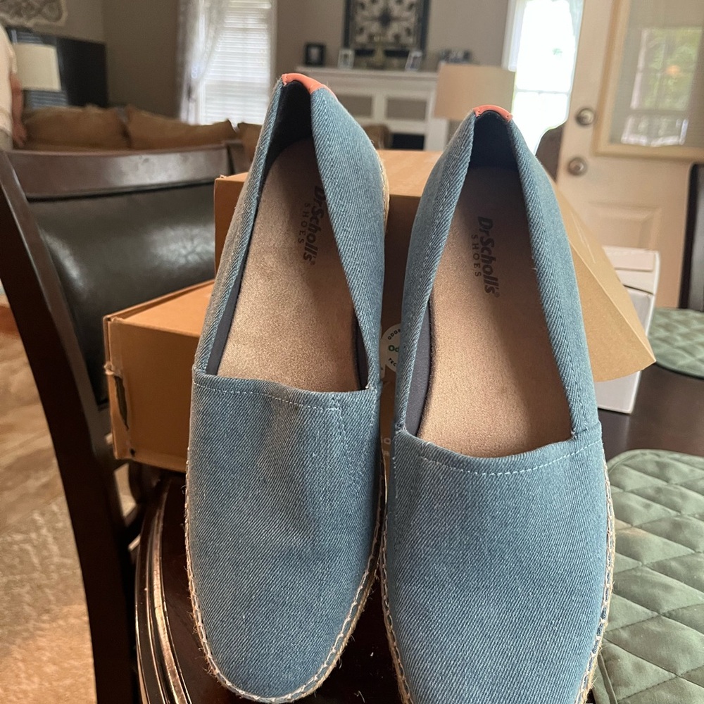 Dr. Scholl's sunray Denim Blue Slip-On sunray espidrilles pre owned size 9.5